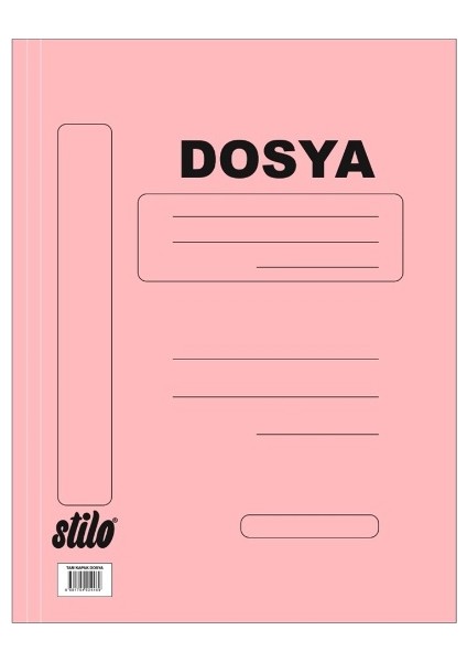 Tam Kapak Pembe Dosya Lüks - 6 Adet