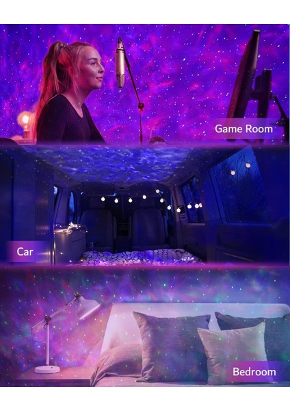 Kumandalı Dinozor Bluetooth Hoparlör Müzik Masa ve Gece Lambası Galaxy LED Projektör Işık Dinazor Yumurtası fiyatları