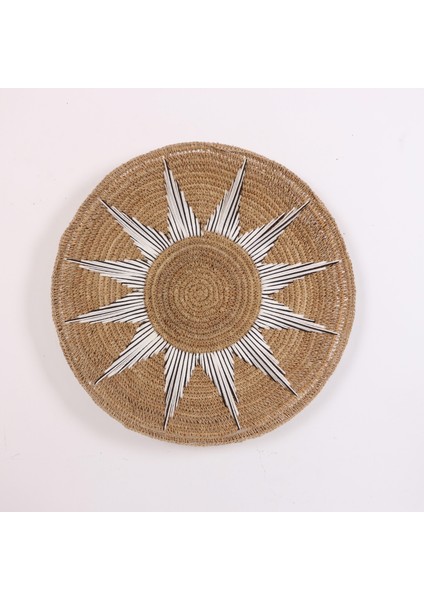 Mylamp Star Doğal Rafya Duvar Tabağı 77 cm