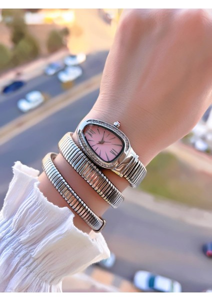 Dolamalı Yılan Model Özel Tasarım Vintage Seri Kadın Kol Saati CL.Y001.M2 fiyatları