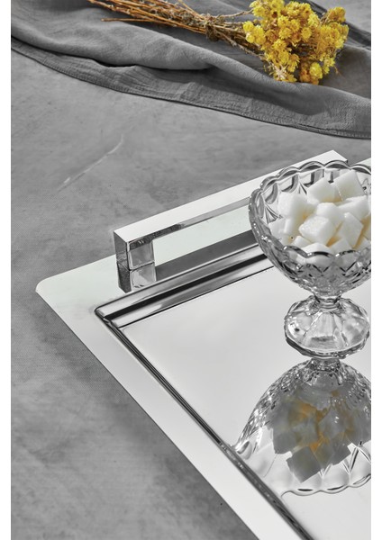 Köprü Çay Kahve Sunum Tepsisi Paslanmaz Çelik fiyatları