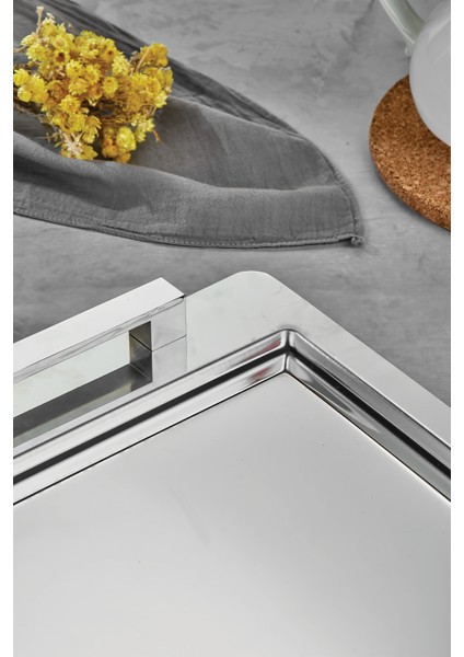 Köprü Çay Kahve Sunum Tepsisi Paslanmaz Çelik modelleri