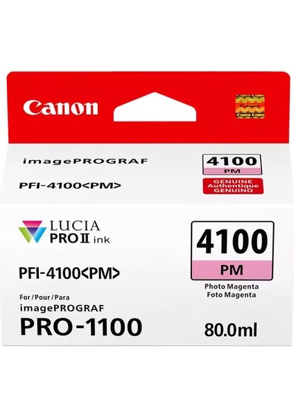 PFI-4100 PM Photo Magenta Orijinal Mürekkep Kartuşu