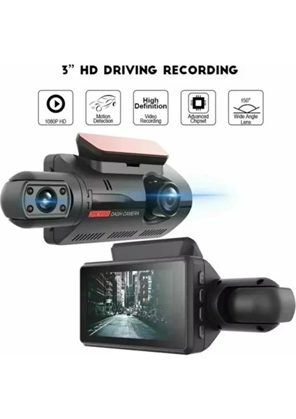 A68 Full Hd 1080P Araç Kamerası – Çift Lensli, Gece Görüşlü, G-Sensörlü, 360° Dönebilen Dashcam modelleri