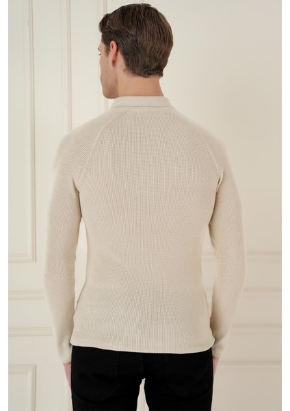 Tr 878 Triko Slim Fit Bej Basic indirimleri