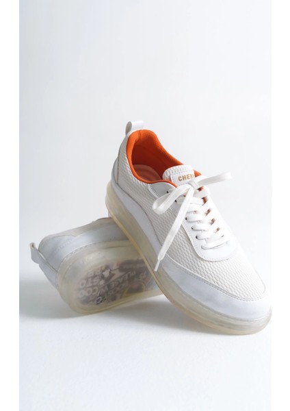 CH181 - Rrt Ipekyol Erkek Ayakkabı Beyaz - Turuncu