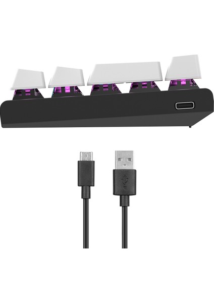 Parley Siyah/beyaz Rainbow Aydınlatmalı Türkçe Q Red Switch Mekanik Gaming Oyuncu Klavyesi indirimleri