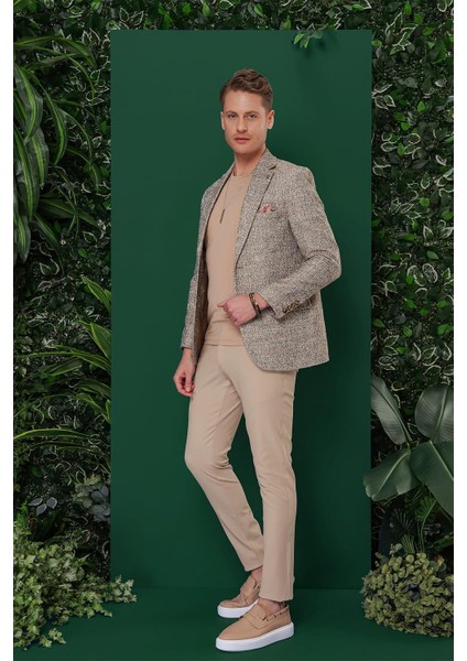 C 637 Slim Fit Kahve Spor Ceket fiyatları