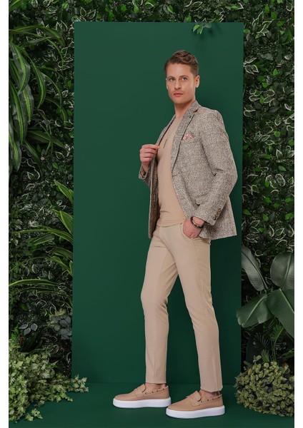 C 637 Slim Fit Kahve Spor Ceket modelleri