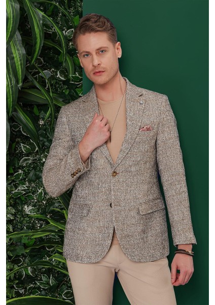 C 637 Slim Fit Kahve Spor Ceket indirimleri