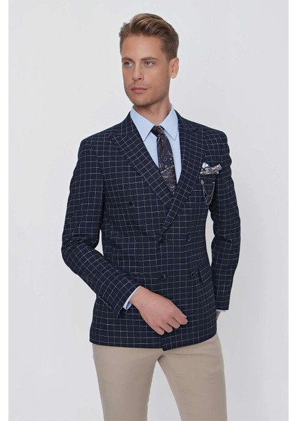 C 631 Slim Fit Lacivert Spor Ceket