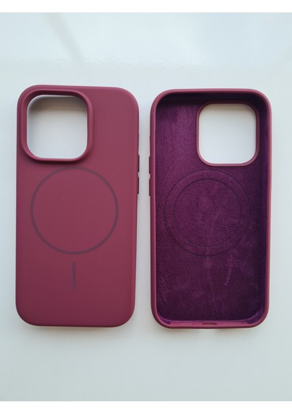 iPhone 14 Pro Magsafe ile Uyumlu Yumuşak Soft Mükemmel Manyetik Leke Tutmaz Esnek Lansman Silikon Kılıf modelleri