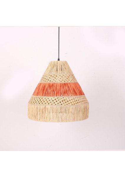 Mylamp Mihrace 40X40 cm Doğal Rafya Avize modelleri