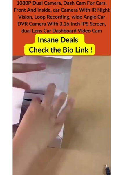 M8 Çift Kameralı Araç Içi Kamera – 1080P Full Hd, Gece Görüşü, G-Sensör, Park Modu, 3.16” Ekran