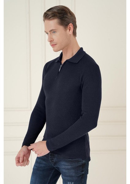 Tr 878 Triko Slim Fit Lacivert Basic modelleri