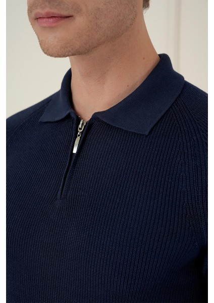 Tr 878 Triko Slim Fit Lacivert Basic indirimleri