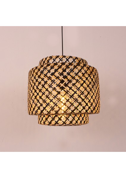 Mylamp Sitrus 40X37 Cm. Siyah / Naturel Bambu Avize fırsatları