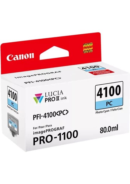 PFI-4100 PC Photo Cyan Orijinal Mürekkep Kartuşu fiyatları