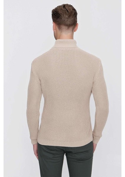 Tr 850 Slim Fit Bej Klasik Triko indirimleri