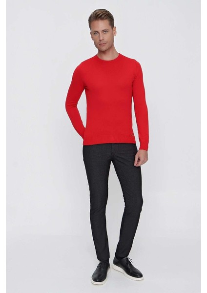 Tr 840 Slim Fit Kırmızı Klasik Triko fiyatları