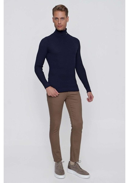 Tr 848 Slim Fit Lacivert Klasik Triko fırsatları