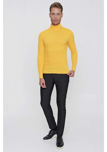 Tr 848 Slim Fit Sarı Klasik Triko fiyatları