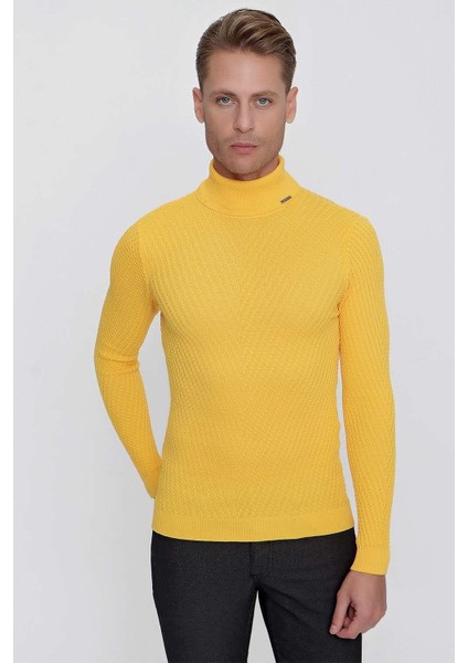 Tr 848 Slim Fit Sarı Klasik Triko indirimleri