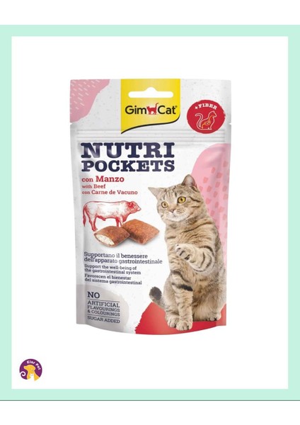 Nutripockets Biftek ve Maltli Kedi Ödül 60GR