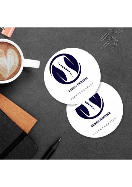 Fizyoterapistlere Özel 2’li Mdf Bardak Altlığı Seti