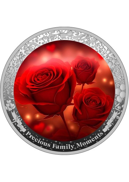 Rimagold Rimagold Gül Değerli Aile Anları Gümüş Sikke Coin