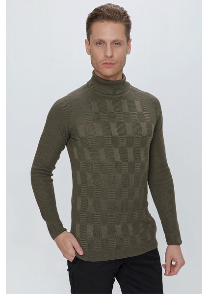 Tr 852 Slim Fit Haki Klasik Triko