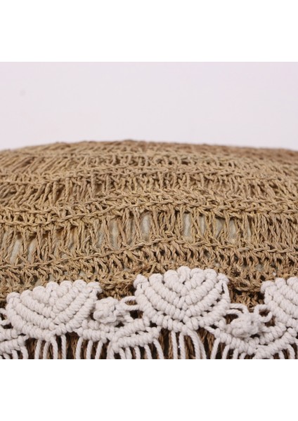 Mylamp Haymana Rafya Makrome Saçaklı Puf 65X35 fırsatları