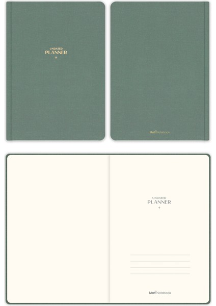 A5 Keten Süresiz Planlayıcı Ajanda Yeşil fiyatları