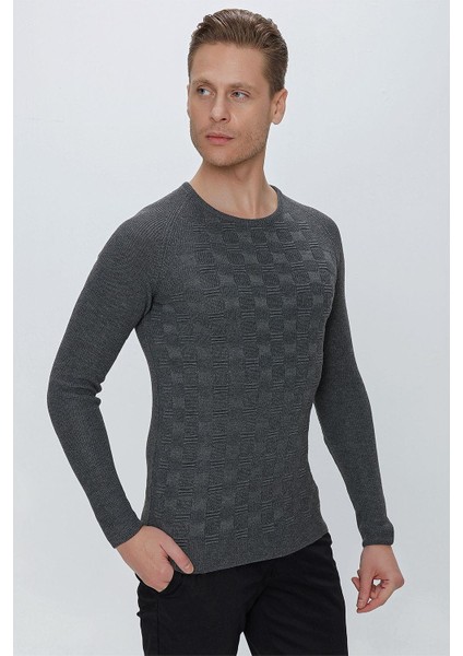 Tr 854 Slim Fit Antrasit Klasik Triko modelleri