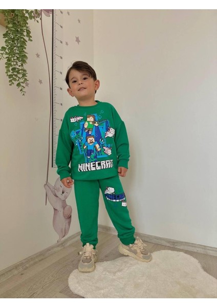 Erkek Mınecraft Baskılı Eşofman Takımı fiyatları