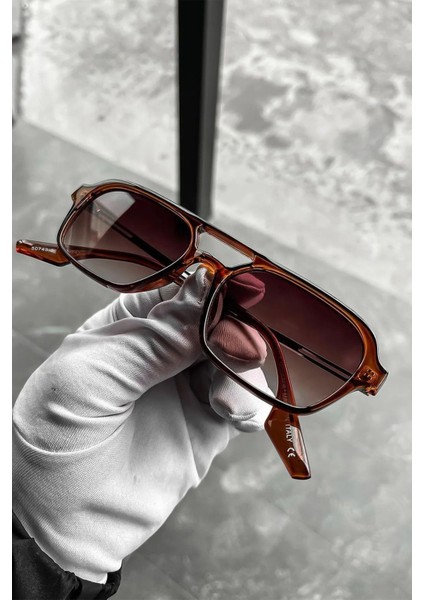 Kahverengi Unisex Güneş Gözlük UV400 Koruma
