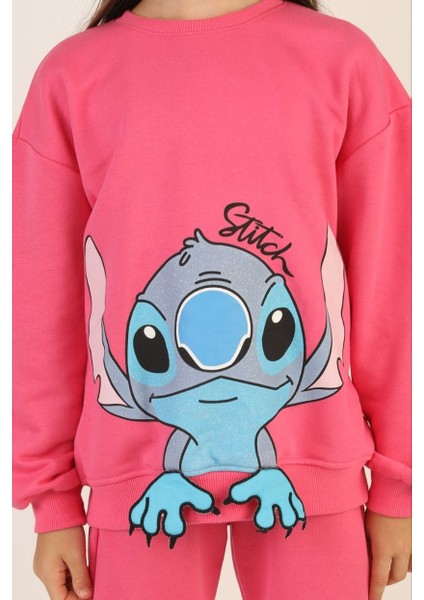 Kız Stitch Detaylı Eşofman Takımı fırsatları