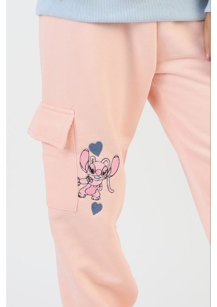 Kız Lılo Stitch Kargo Cepli Eşofman Takımı modelleri