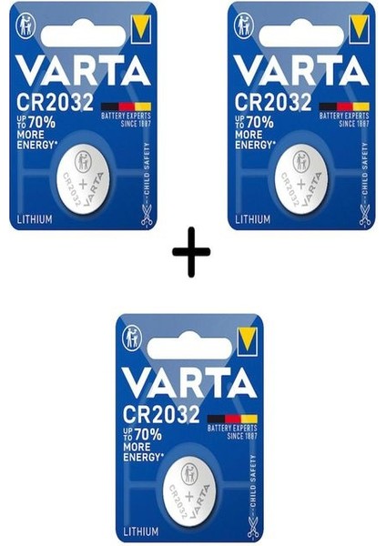 CR2032 3V Lityum Pil 3 Adet Erpilsan Elektronik