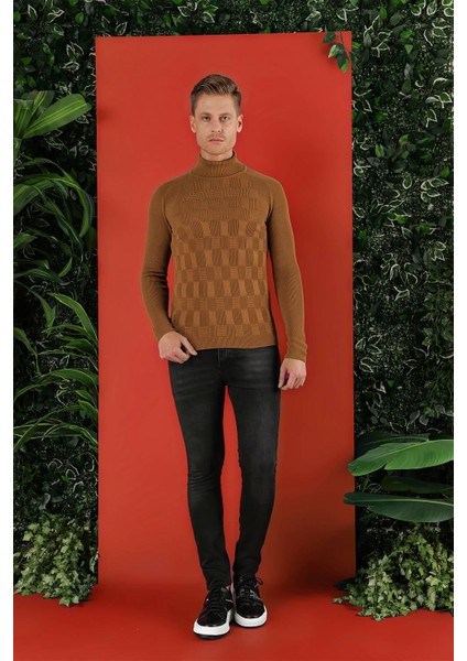 Tr 852 Slim Fit Taba Klasik Triko