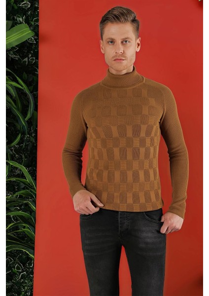 Tr 852 Slim Fit Taba Klasik Triko modelleri