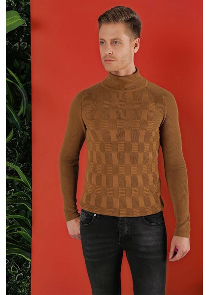 Tr 852 Slim Fit Taba Klasik Triko fırsatları