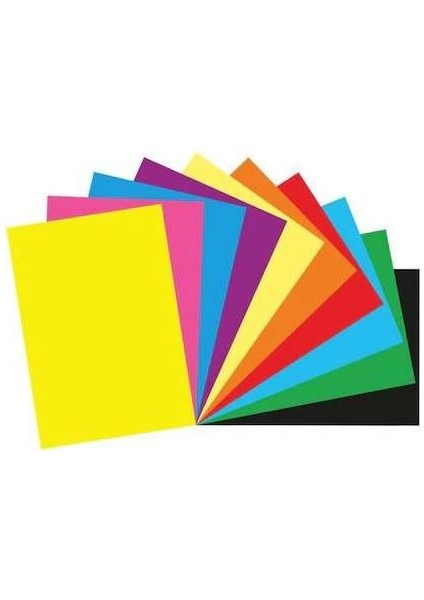 Fon Kartonu 50X70 Rulo 10 Renk - 4 Paket