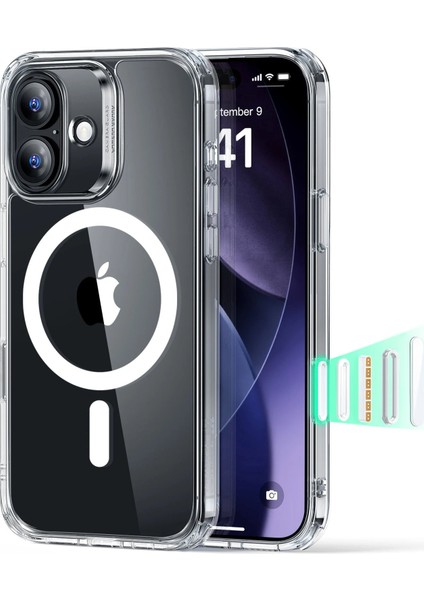 Apple iPhone 17 Classic Hybrid Kamera Kontrol Koruma Butonlu Magsafe Kapak Kılıf