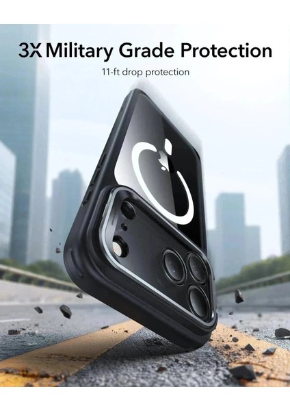Apple iPhone 17 Pro Max Classic Hybrid Kamera Kontrol Koruma Butonlu Magsafe Standlı Kapak Kılıf modelleri