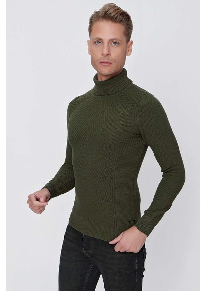 Tr 847 Slim Fit Yeşil Klasik Triko modelleri