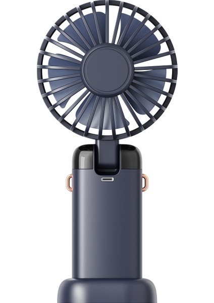 AFN28 Lacivert 500MAH 3 Kademe Dijital Göstergeli Katlanabilir Mini USB Fan fırsatları