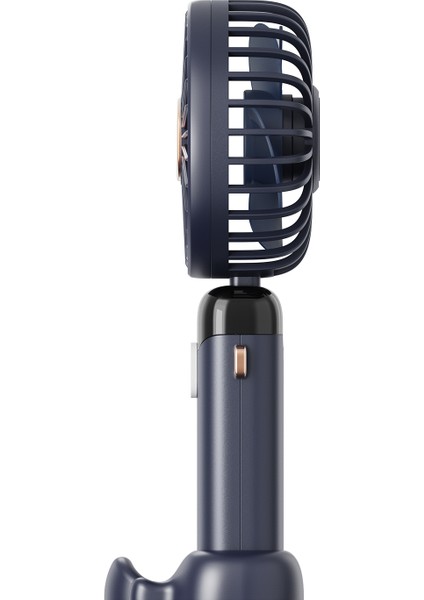 AFN28 Lacivert 500MAH 3 Kademe Dijital Göstergeli Katlanabilir Mini USB Fan