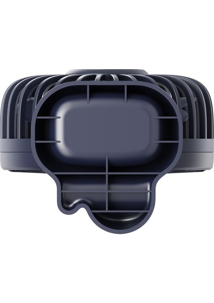 AFN28 Lacivert 500MAH 3 Kademe Dijital Göstergeli Katlanabilir Mini USB Fan