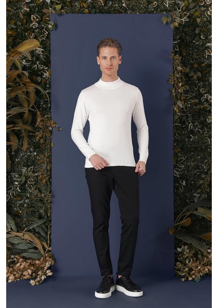 Tr 863 Slim Fit Ekru Klasik Triko fırsatları